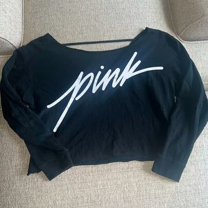 PINK Cropped Sweater